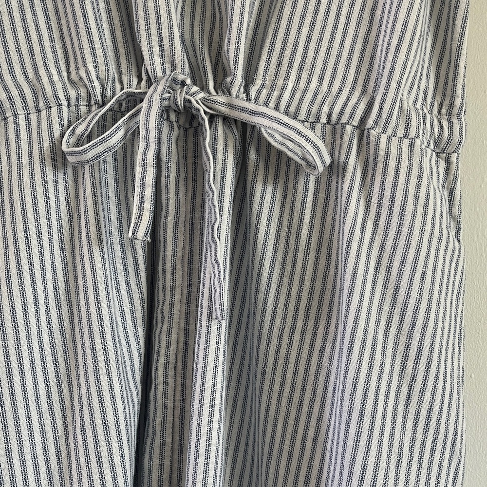 Nordstrom Rack Blue & White Striped Sleeveless Dress with Pockets Size Small S - Picture 4 of 6
